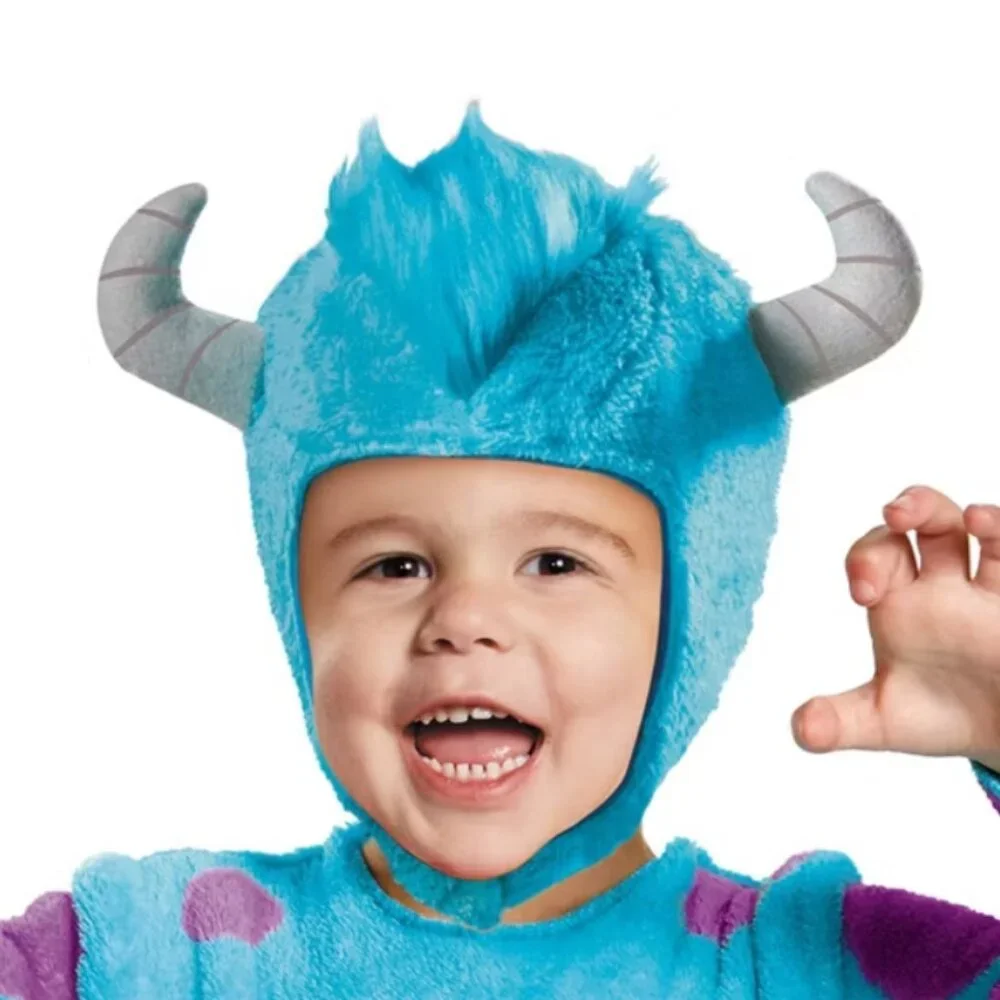 Sulley Halloween Costume Jumpsuit 3T/4T Disney Monster University Toddler Unisex - Picture 2 of 5